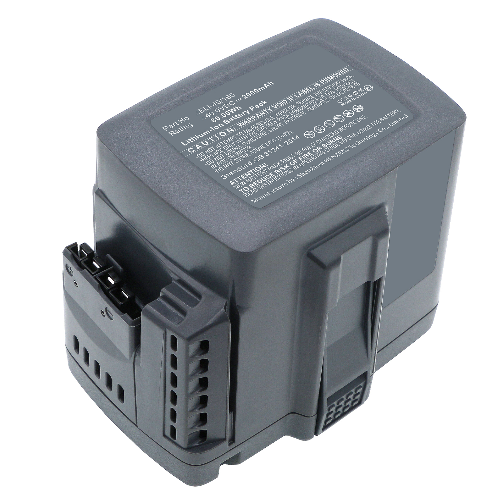 Synergy Digital Lawn Mower Battery, Compatible with Gardena 28311 Lawn Mower Battery (Li-ion, 40V, 2000mAh)