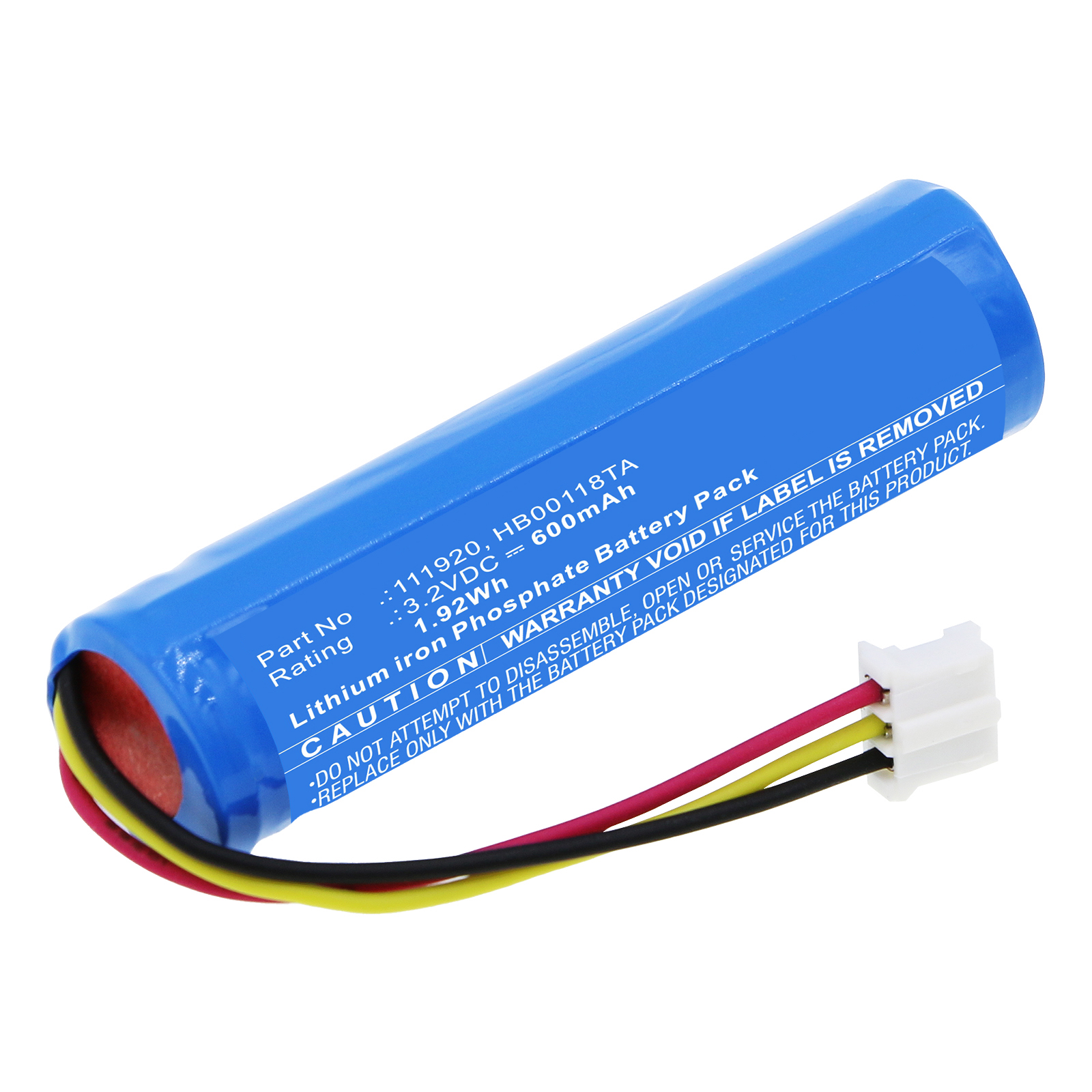 Synergy Digital Emergency Lighting Battery, Compatible with Legrand 111920 Emergency Lighting Battery (LiFePO4, 3.2V, 600mAh)