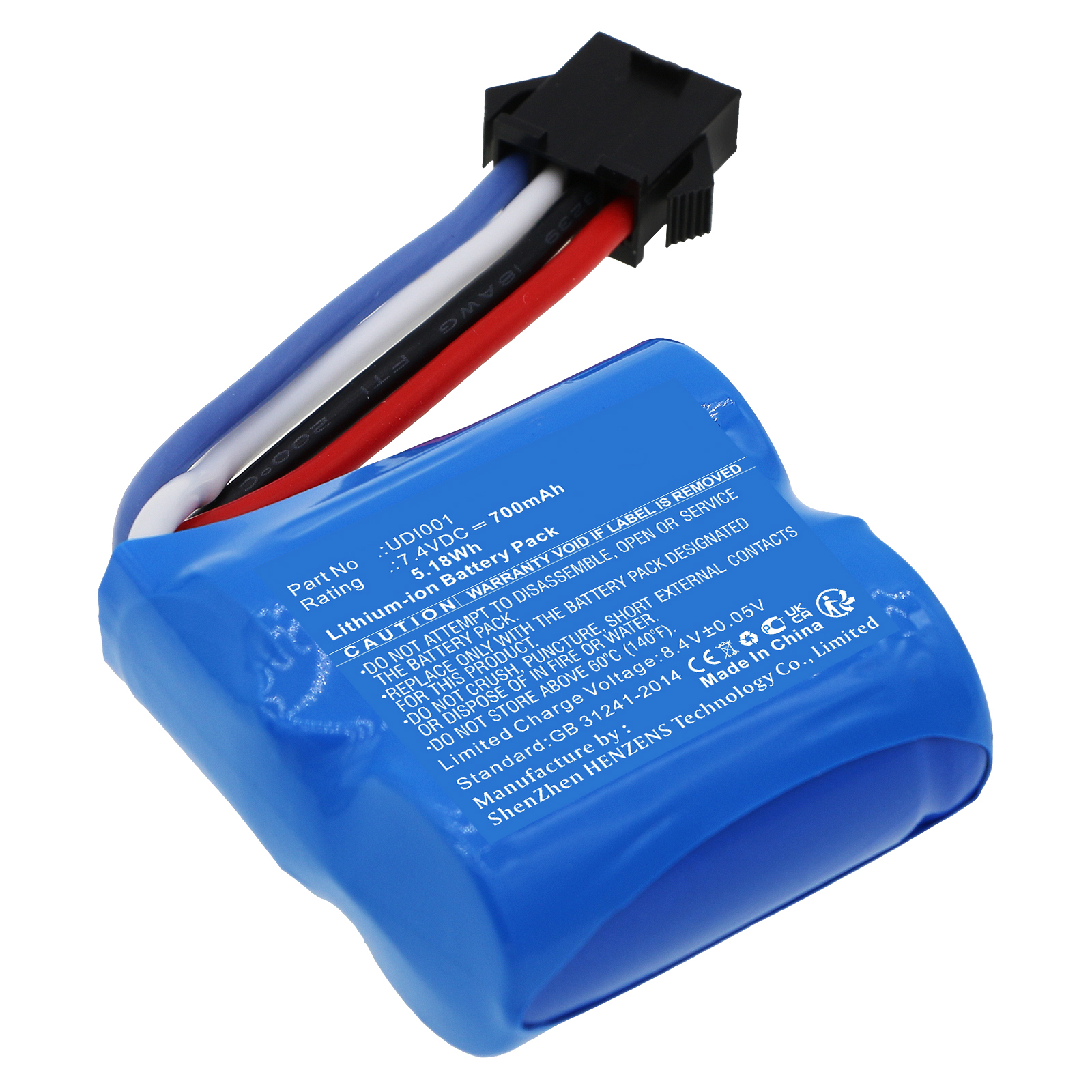 Synergy Digital Robot Battery, Compatible with Huanqi 960 Robot Battery (Li-ion, 7.4V, 700mAh)