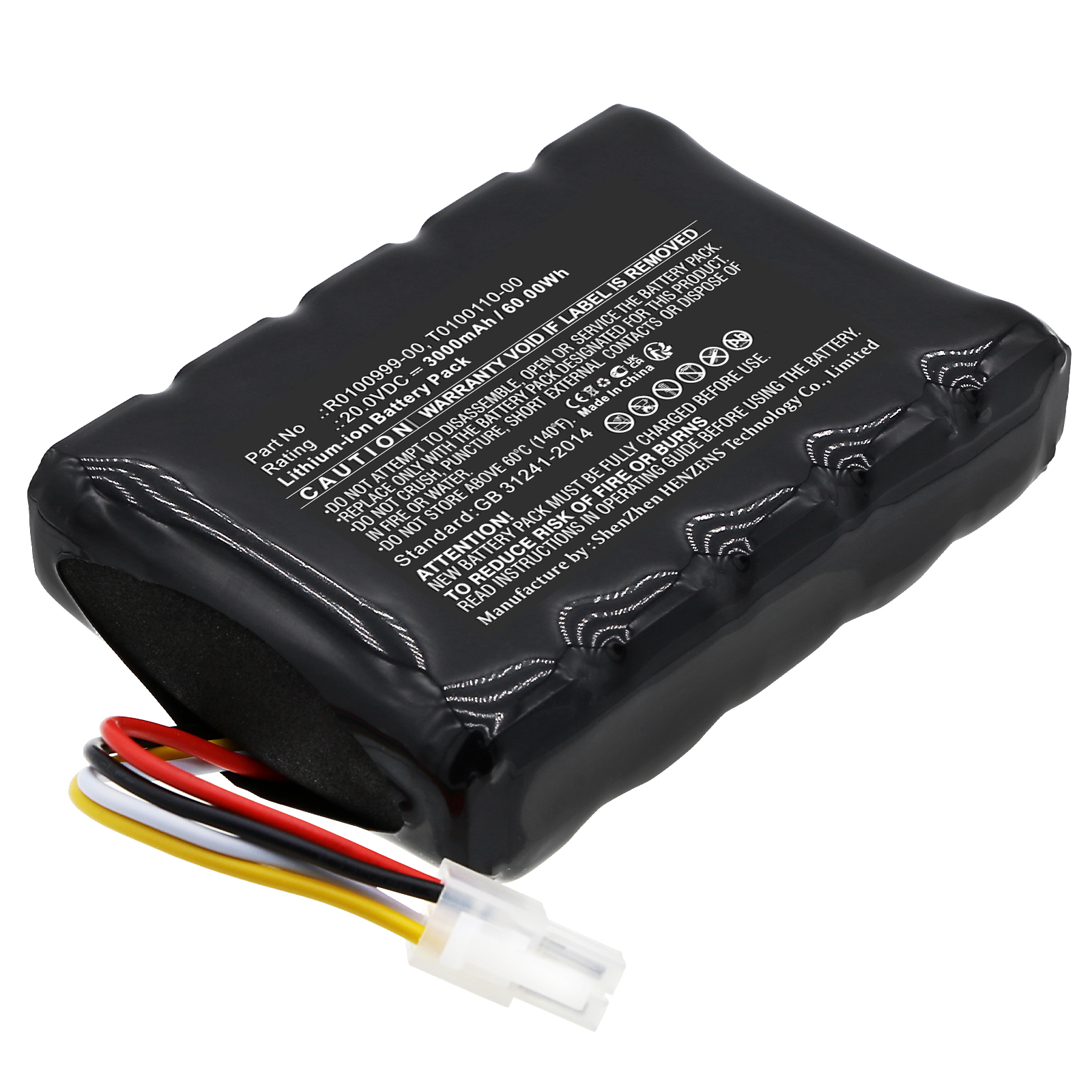 Synergy Digital Lawn Mower Battery, Compatible with Cramer R0100999-00 Lawn Mower Battery (Li-ion, 20V, 3000mAh)