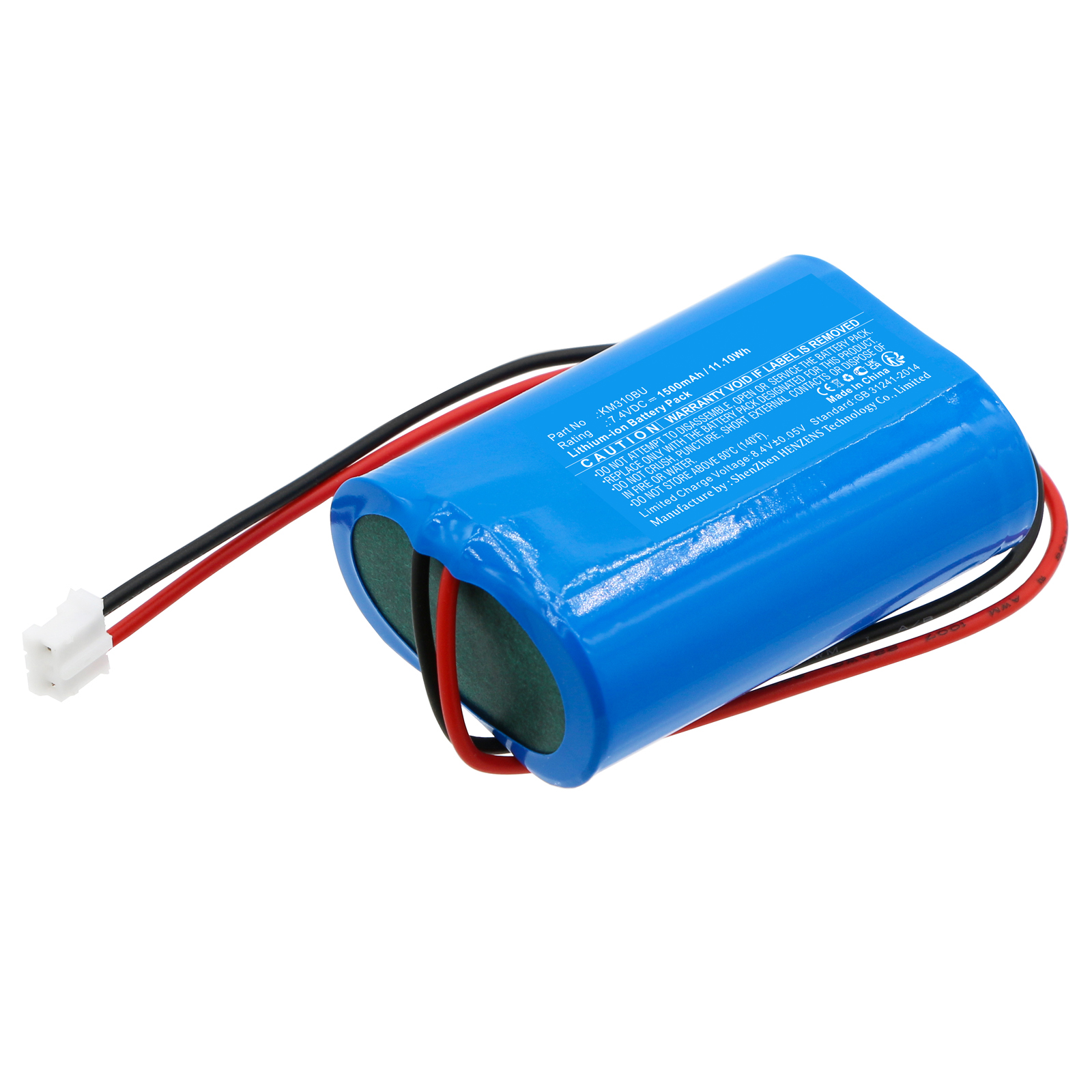 Synergy Digital Printer Battery, Compatible with HPRT KM310BU Printer Battery (Li-ion, 7.4V, 1500mAh)