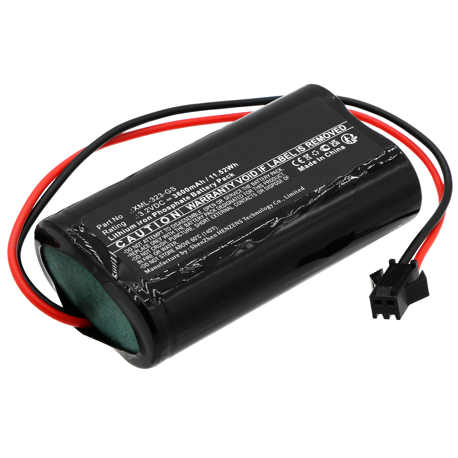 Synergy Digital Solar Battery, Compatible with Gama Sonic XML-323-GS Solar Battery (LiFePO4, 3.2V, 3600mAh)