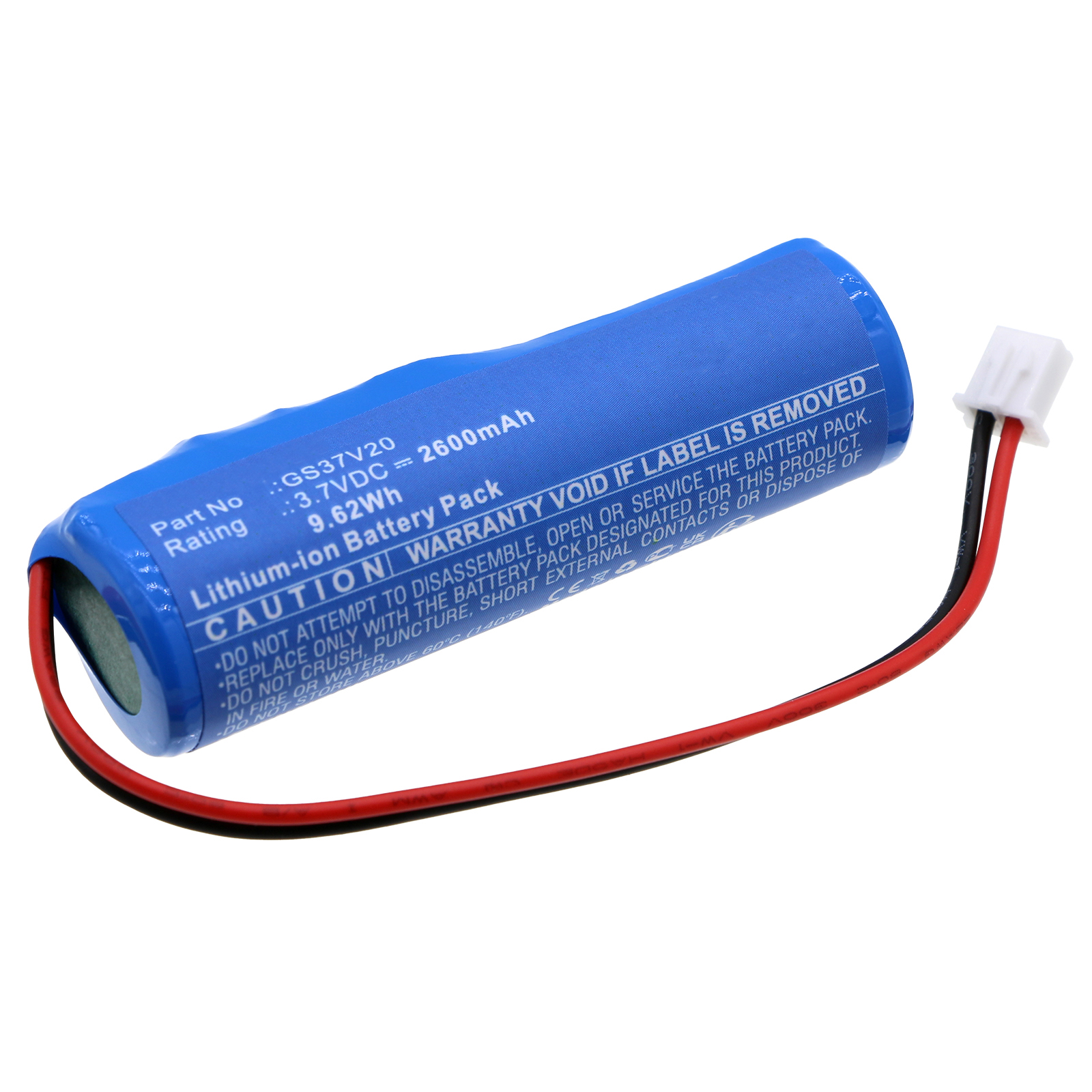 Synergy Digital Solar Battery, Compatible with Gama Sonic GS37V20 Solar Battery (Li-ion, 3.7V, 2600mAh)