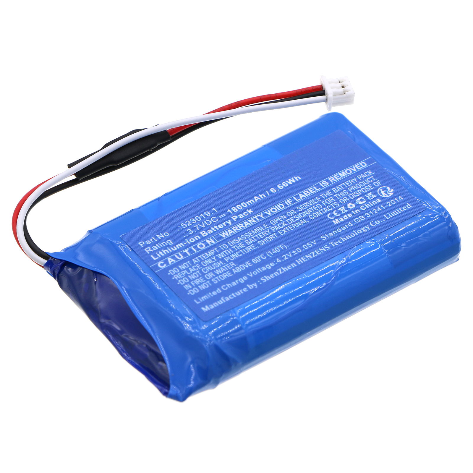 Synergy Digital Equipment Battery, Compatible with Systronik 523019.1 Equipment Battery (Li-ion, 3.7V, 1800mAh)