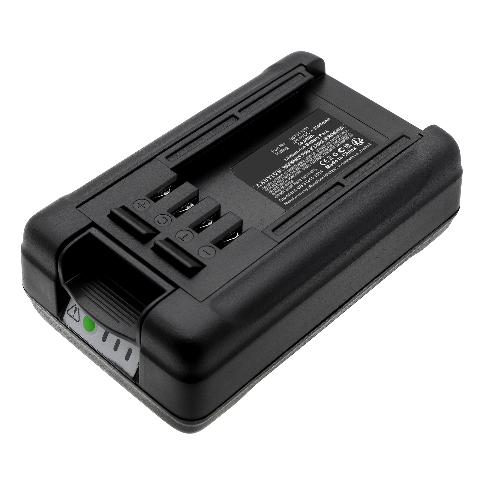 Synergy Digital Lawn Mower Battery, Compatible with Flymo BA01 Lawn Mower Battery (Li-ion, 20V, 2500mAh)