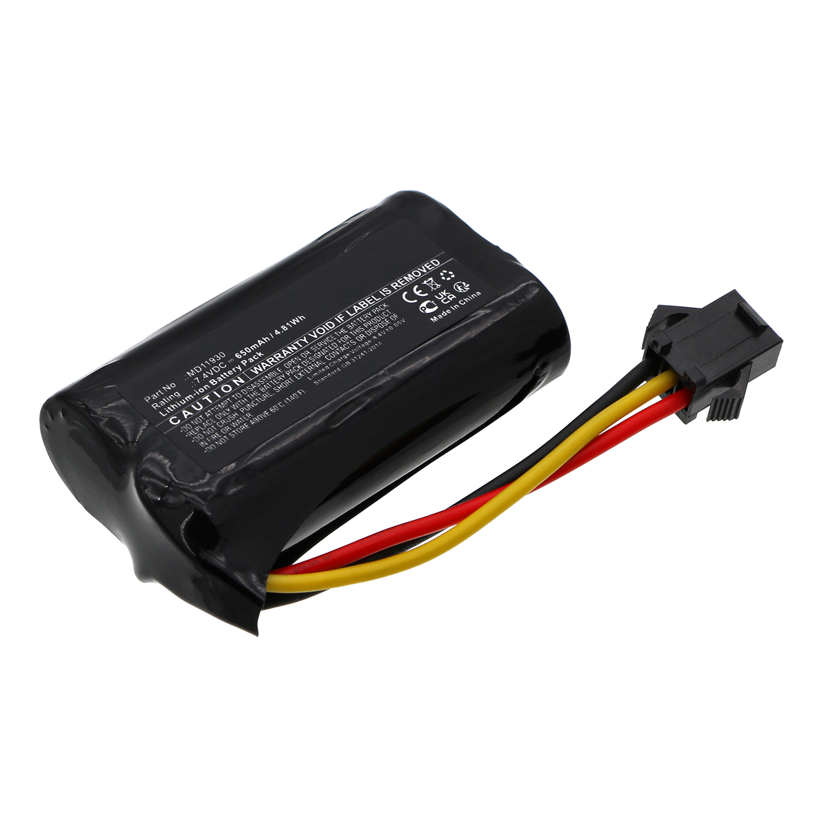 Synergy Digital Cars Battery, Compatible with Modster MD11930 Cars Battery (Li-ion, 7.4V, 650mAh)