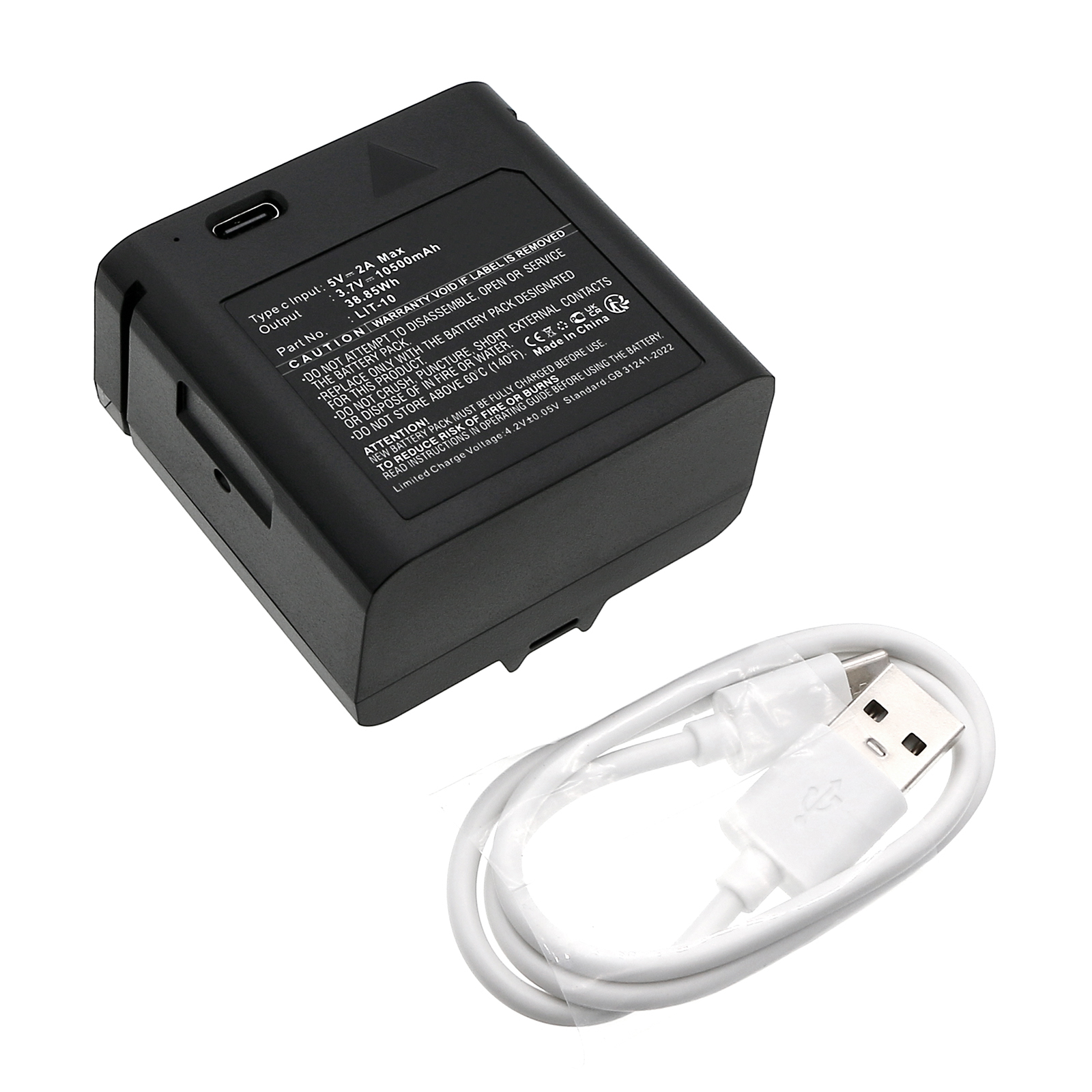 Synergy Digital Sports & Outdoors Battery, Compatible with SPYPOINT LIT-10 Sports & Outdoors Battery (Li-ion, 3.7V, 10500mAh)