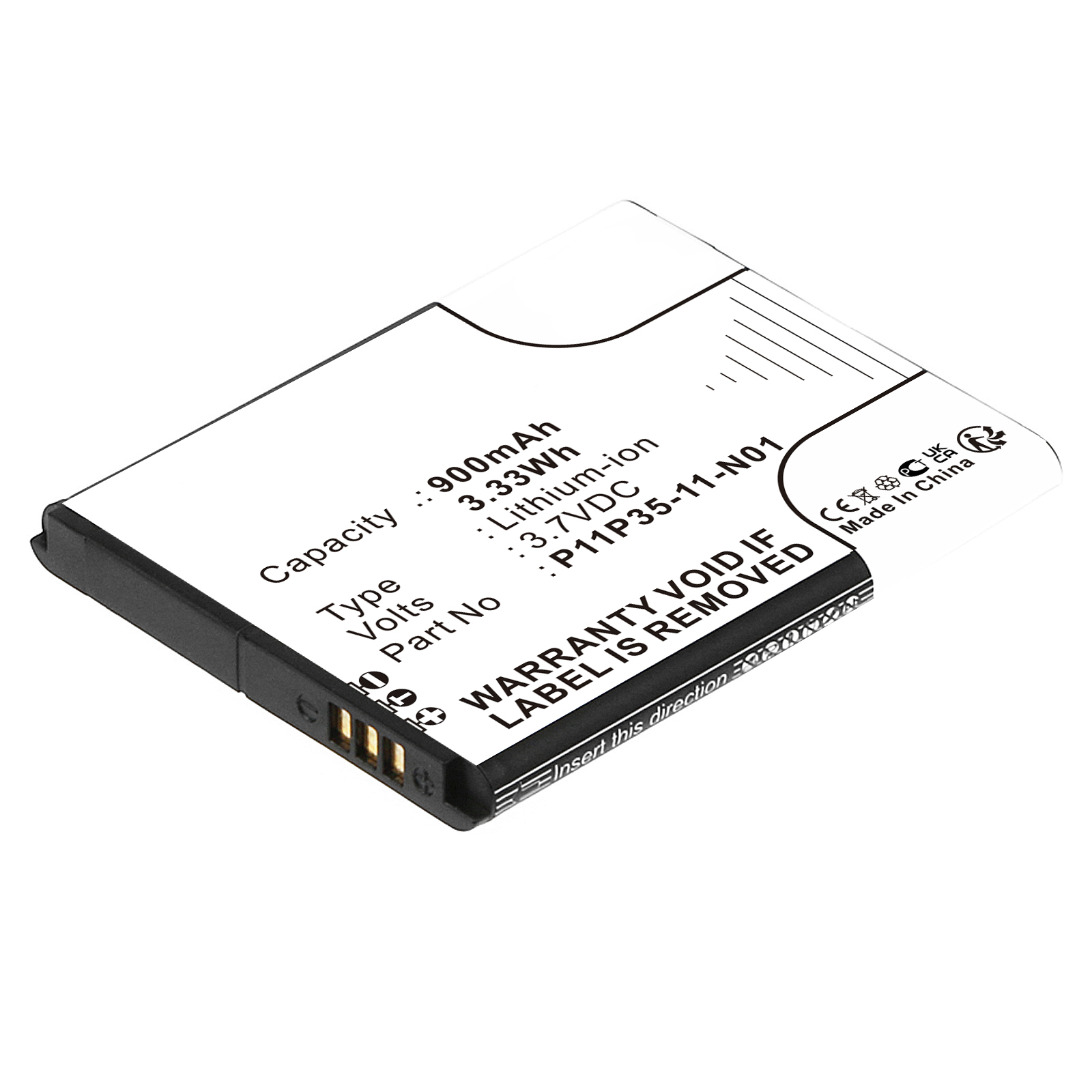 Synergy Digital Calculator Battery, Compatible with Texas Instruments P11P35-11-N01 Calculator Battery (Li-ion, 3.7V, 900mAh)
