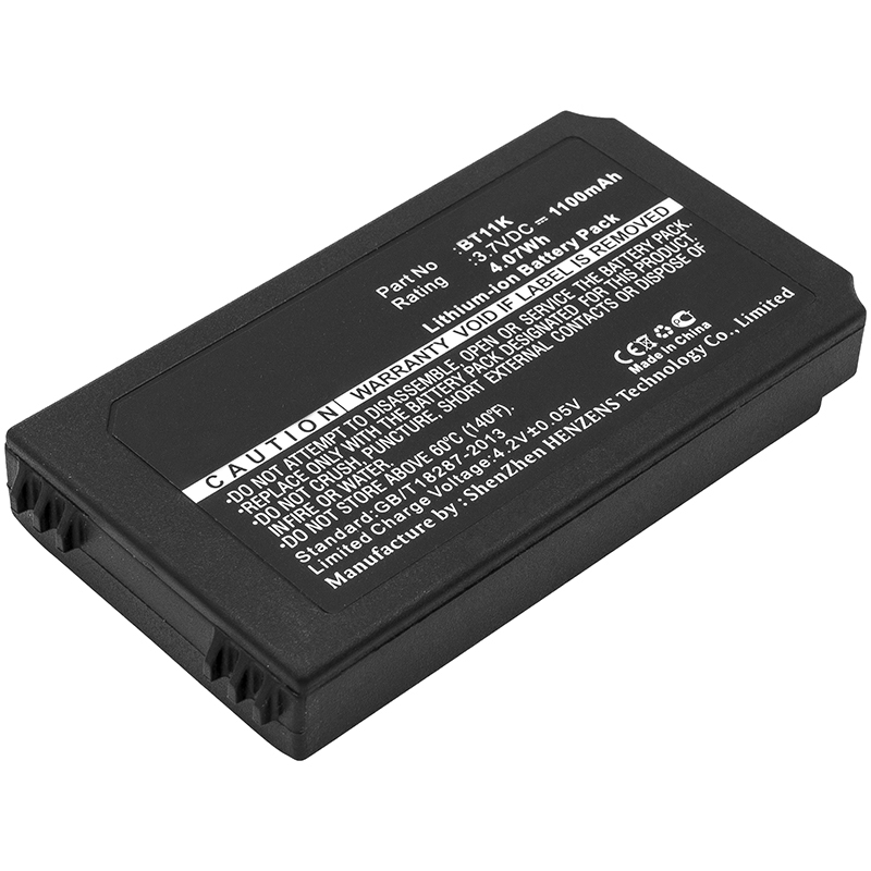 Synergy Digital Battery Compatible With IKUSI BT11K Replacement Battery - (Li-Ion, 3.7V, 1100 mAh)