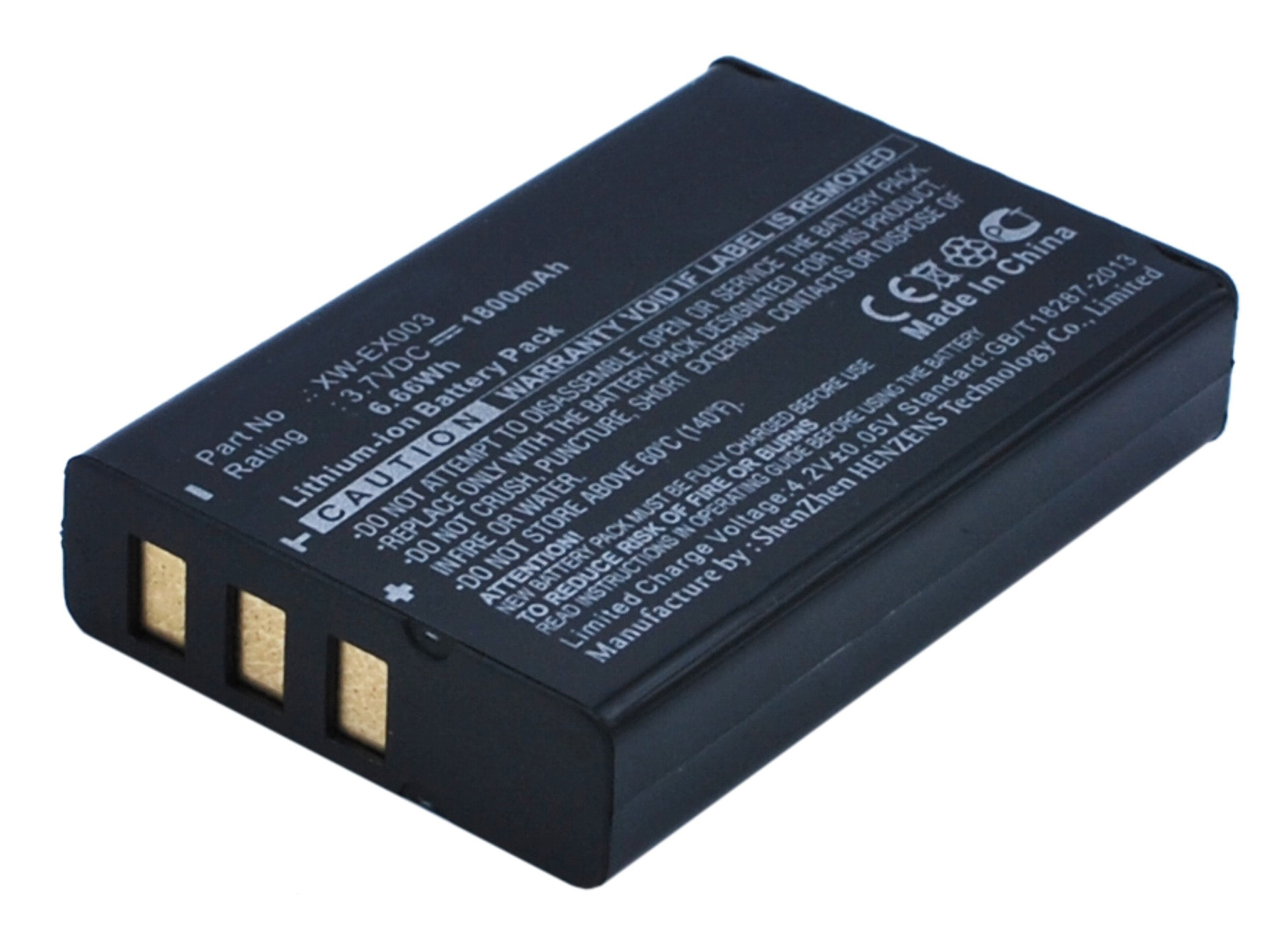 Synergy Digital Equipment Battery, Compatible with EXFO GP-1001 Equipment Battery (Li-ion, 3.7V, 1800mAh)