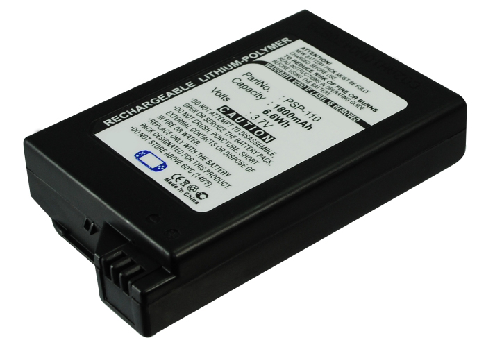 Synergy Digital Battery Compatible With Sony PSP-110 Replacement Battery - (Li-Ion, 3.7V, 1800 mAh)