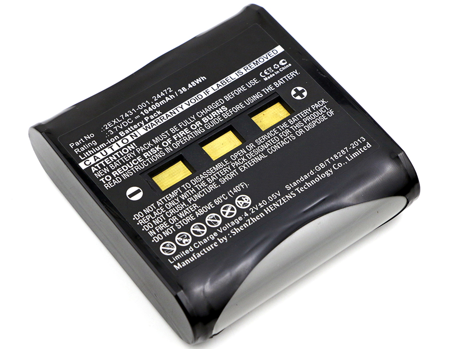 Synergy Digital Equipment Battery, Compatible with Juniper 24472 Equipment Battery (Li-ion, 3.7V, 10400mAh)