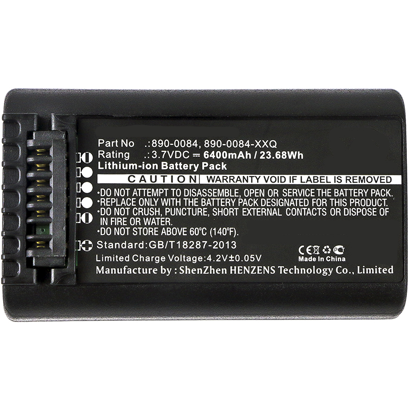Synergy Digital Equipment Battery, Compatible with Trimble 890-0084 Equipment Battery (Li-ion, 3.7V, 6400mAh)