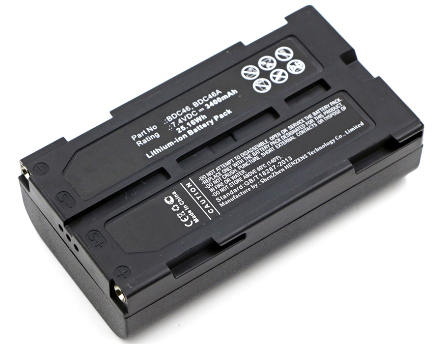 Synergy Digital Equipment Battery, Compatible with Sokkia BDC46 Equipment Battery (Li-ion, 7.4V, 3400mAh)