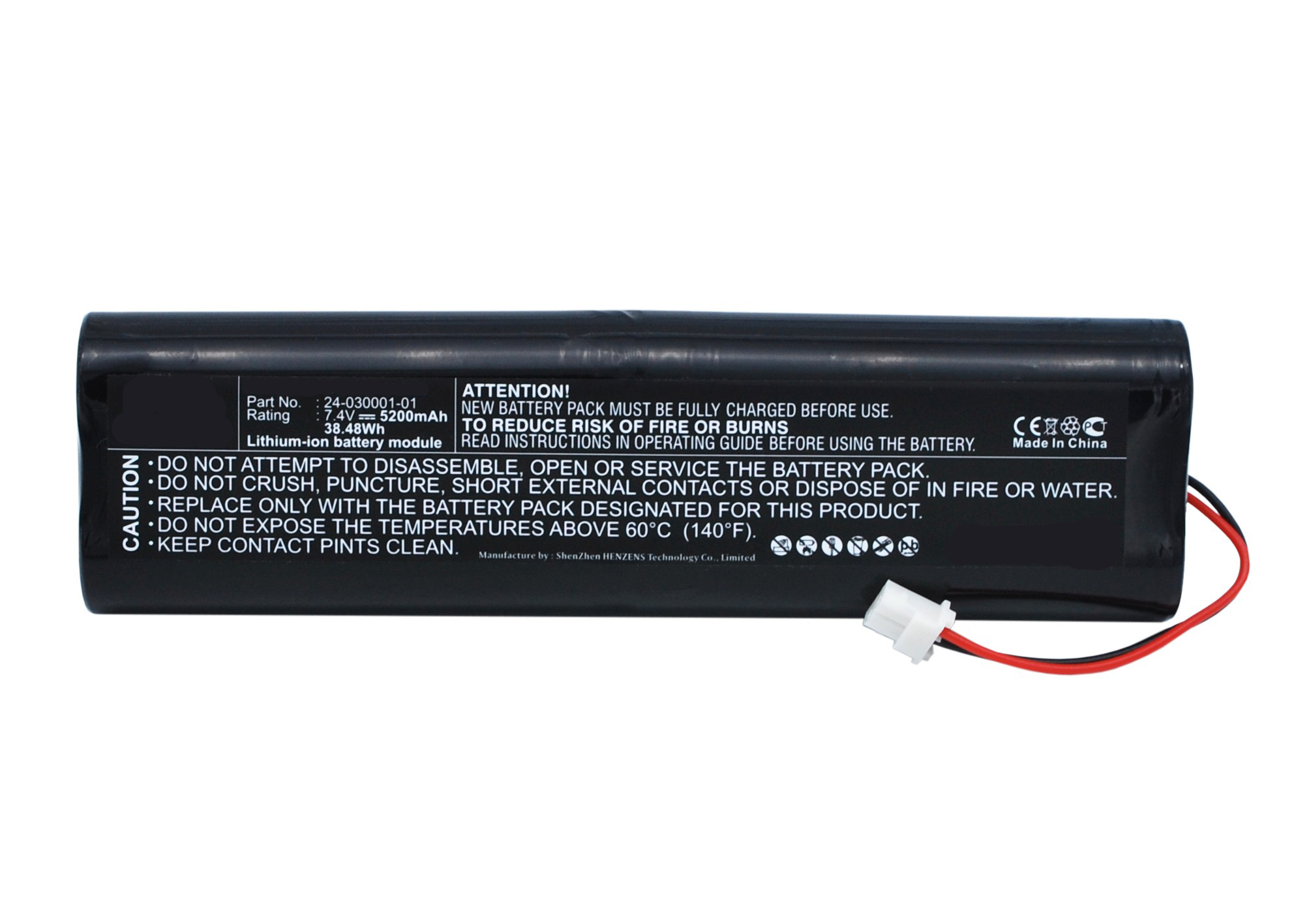 Synergy Digital Equipment Battery, Compatible with Topcon 24-030001-01 Equipment Battery (Li-ion, 7.4V, 5200mAh)