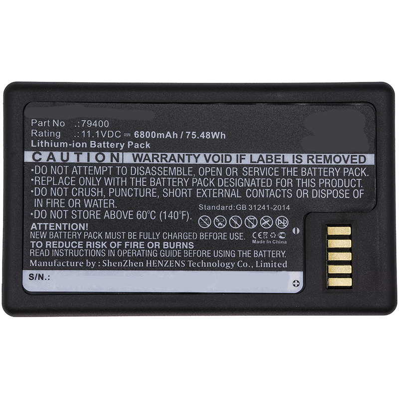 Synergy Digital Equipment Battery, Compatible with Trimble 79400 Equipment Battery (Li-ion, 11.1V, 6800mAh)