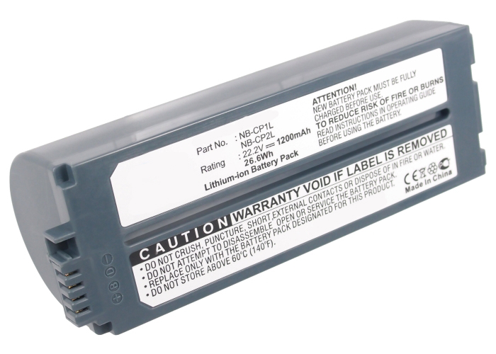 Synergy Digital Printer Battery, Compatiable with Canon NB-CP1L, NB-CP2L, NB-CP2LH Printer Battery (22.2V, Li-ion, 1200mAh)