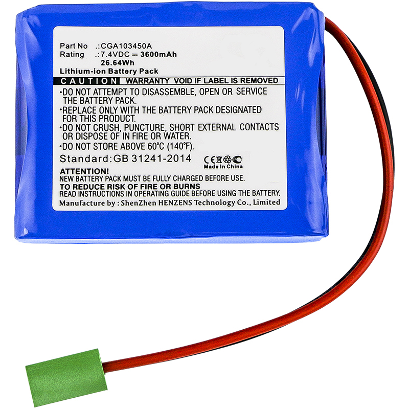 Synergy Digital Survey GPS Battery, Compatiable with CEMB CGA103450A Survey GPS Battery (7.4V, Li-ion, 3600mAh)