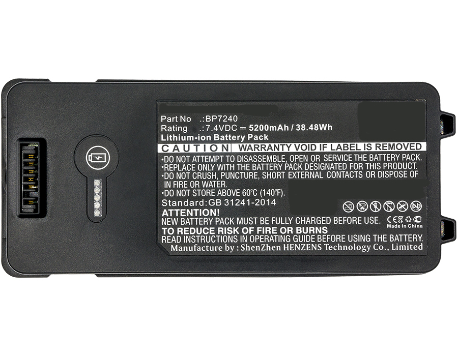 Synergy Digital Survey GPS Battery, Compatiable with Fluke BP7240 Survey GPS Battery (7.4V, Li-ion, 5200mAh)
