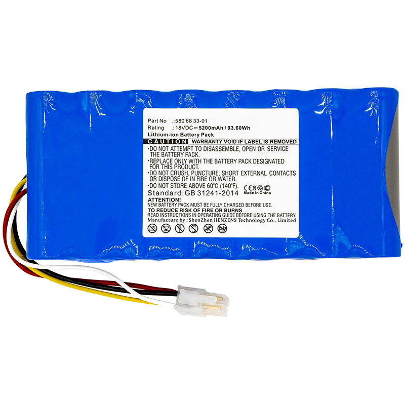 Synergy Digital Lawn Mower Battery, Compatible with Husqvarna 580 68 33-01, 580 68 33-02, 580 68 33-03, 589 58 52-01, 589 58 52-02, 589 58 57-01 Lawn Mower Battery (18V, Li-ion, 5200mAh)