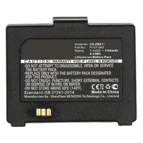 Synergy Digital Printer Battery, Compatiable with Zebra P1070125-008, P1071565, P1071566 Printer Battery (7.4V, Li-ion, 1100mAh)