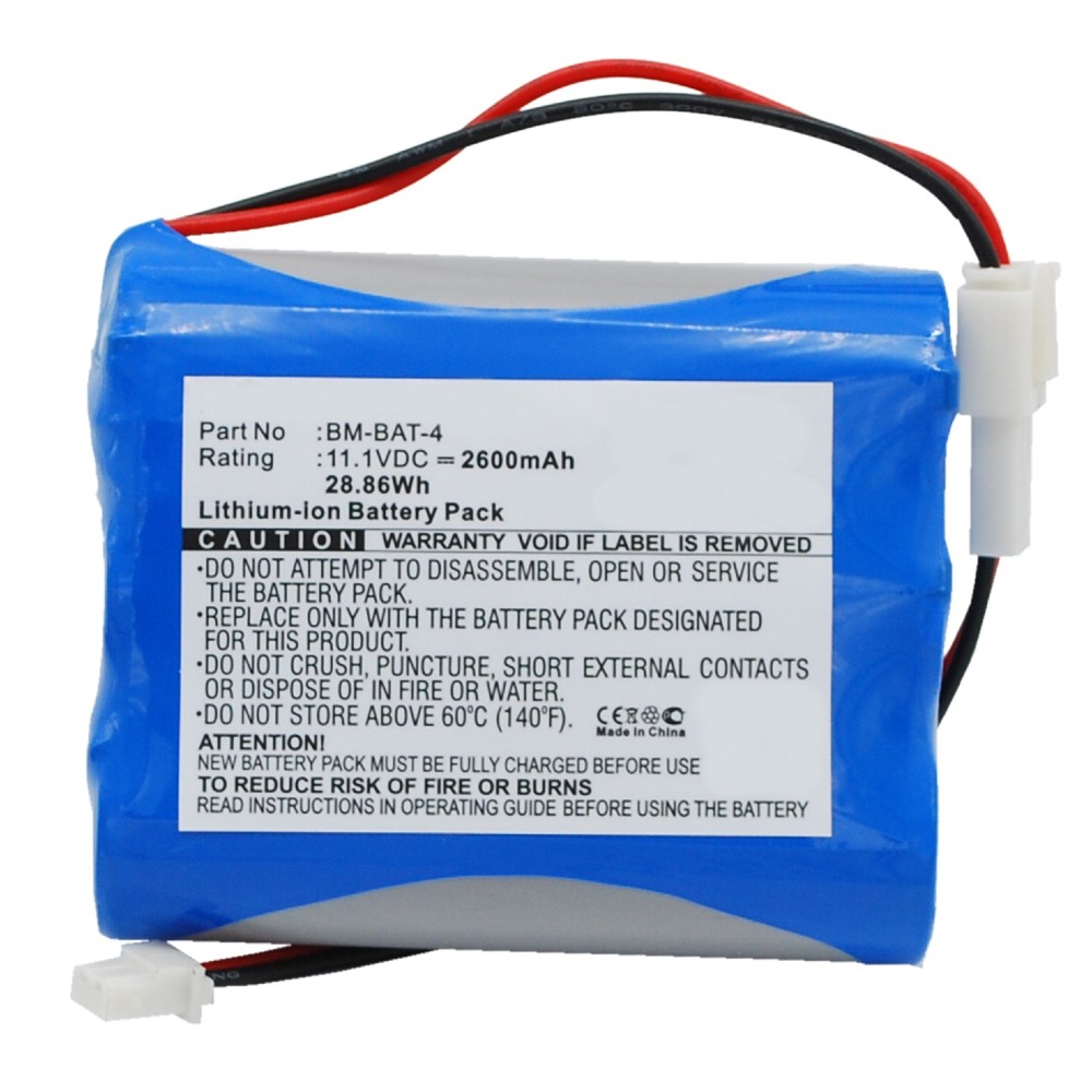 Synergy Digital Medical Battery, Compatible with Bionet BM3, BM3 plus, BM5 Medical Battery (11.1, Li-ion, 2600mAh)