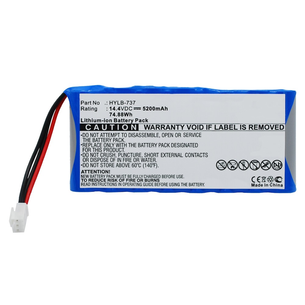 Synergy Digital Medical Battery, Compatible with Burdick SE-1200 Express EKG Medical Battery (14.4, Li-ion, 5200mAh)