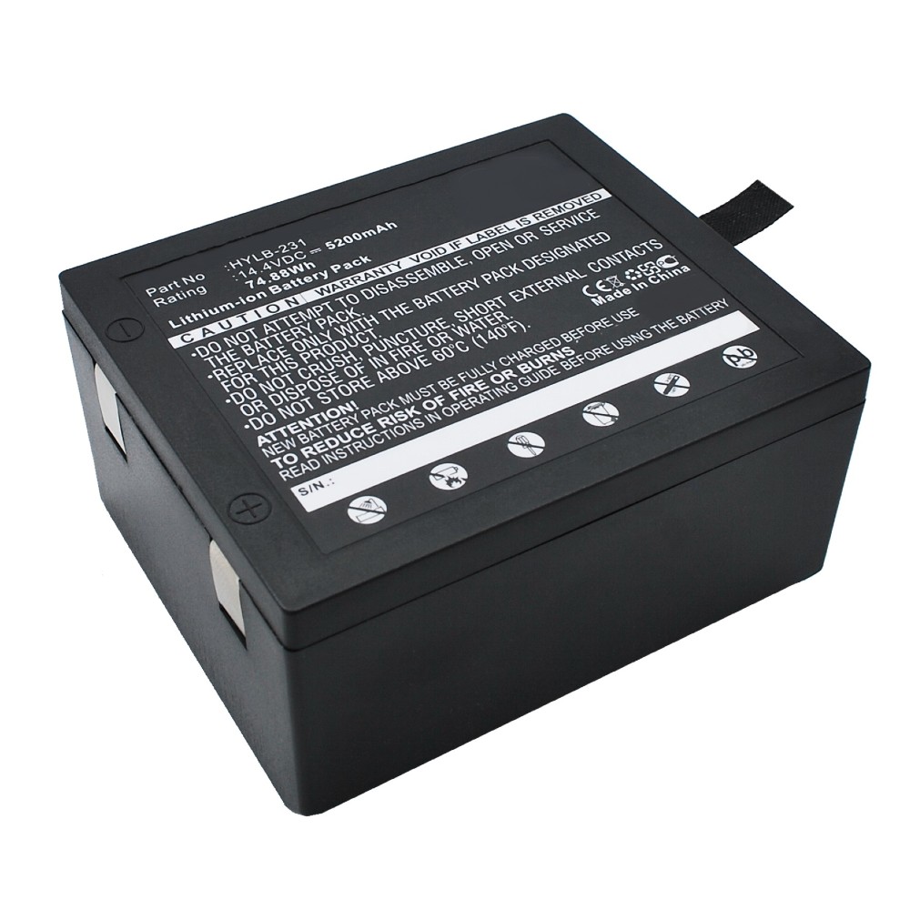 Synergy Digital Medical Battery, Compatible with EDAN SE3, SE-3 Medical Battery (14.4, Li-ion, 5200mAh)