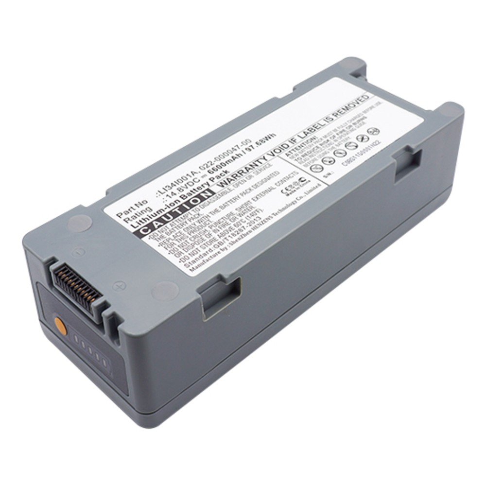 Synergy Digital Medical Battery, Compatible with Mindray BeneHeart D6, BeneHeart DP-50, BeneHeart DP-50T, BeneHeart DP-50Vet, BeneHeart Z5, BeneHeart Z6, D6, D6 Defibrillator Medical Battery (14.8, Li-ion, 6600mAh)