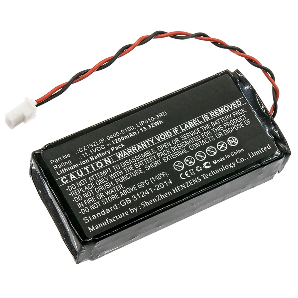 Synergy Digital Medical Battery, Compatible with Verathon 0400-0100, 0800-0404, CZ192LIP, GlideScope Monitor, Glidescope Portable GVL Laryng, KMBNK513475 Medical Battery (11.1, Li-ion, 1200mAh)
