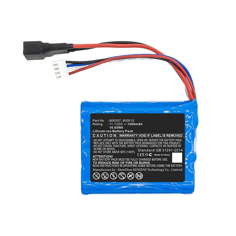 Synergy Digital Cars Battery, Compatible with Carrera Cars Battery (Li-ion, 11.1V, 1500mAh)