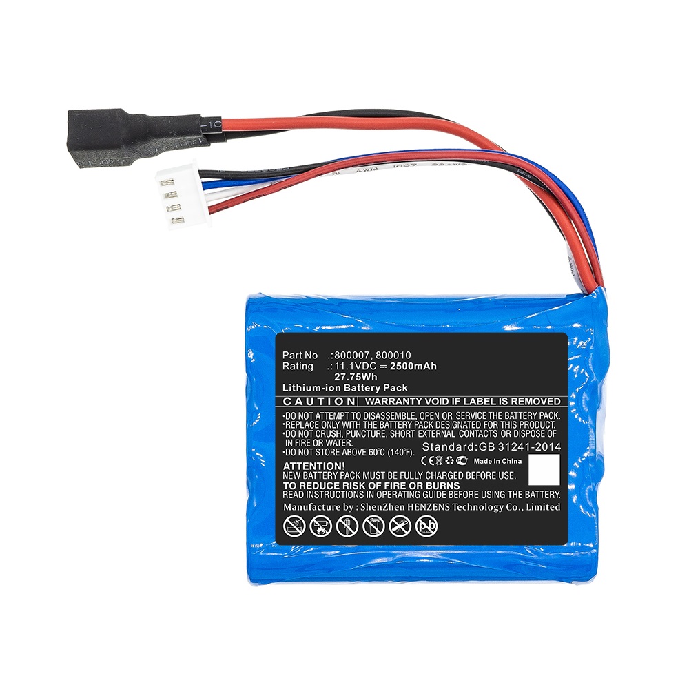 Synergy Digital Cars Battery, Compatible with Carrera Cars Battery (Li-ion, 11.1V, 2500mAh)