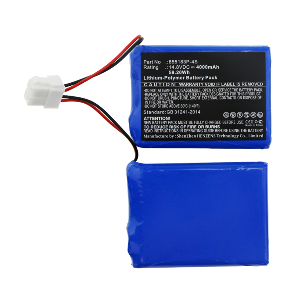 Synergy Digital Medical Battery, Compatible with CONTEC 855183P-4S Medical Battery (Li-Pol, 14.8V, 4000mAh)