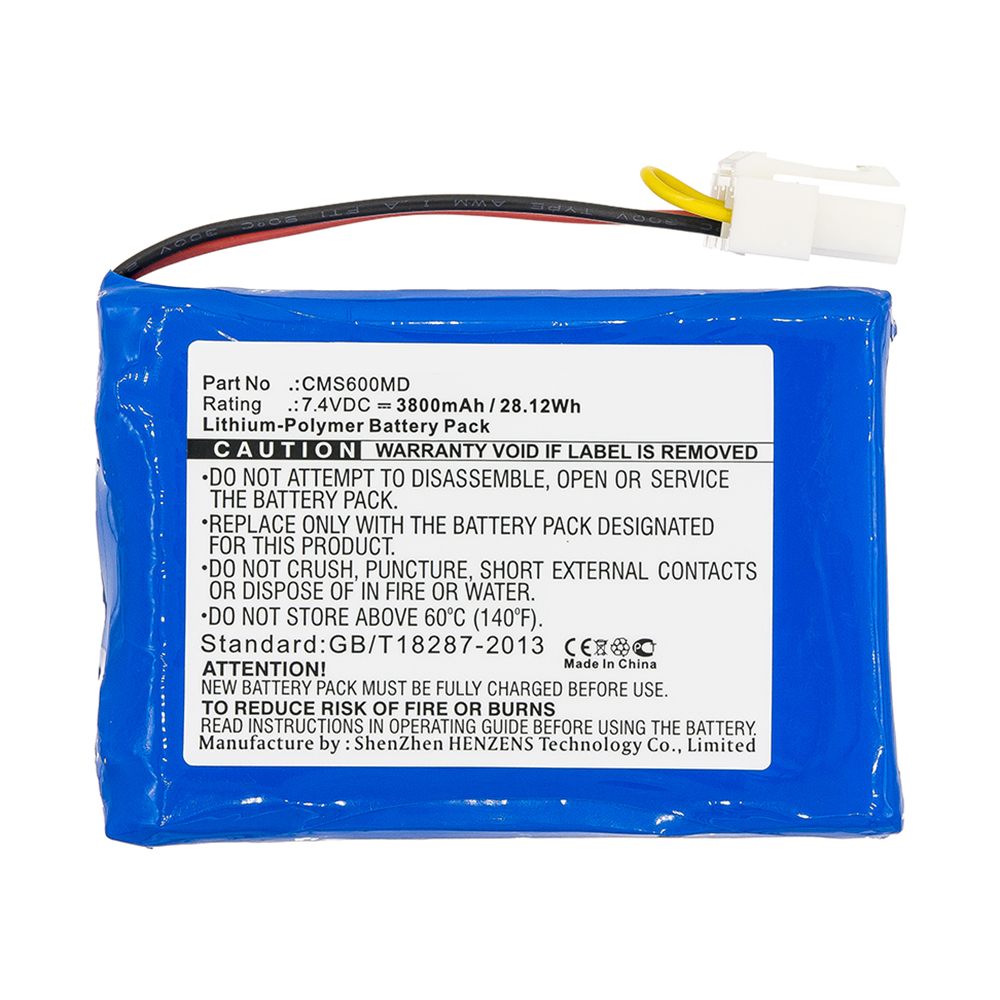 Synergy Digital Medical Battery, Compatible with CONTEC 88889457 Medical Battery (Li-Pol, 7.4V, 3800mAh)