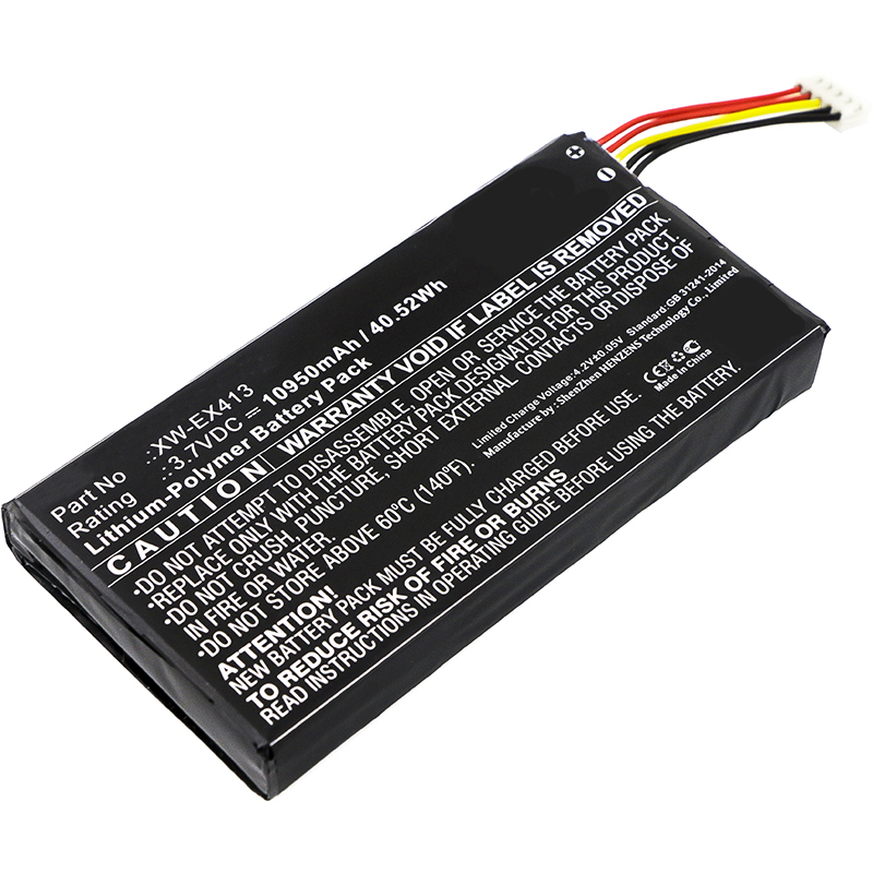 Synergy Digital Equipment Battery, Compatible with IDEAL XW-E413, XW-E418, XW-EX413 Equipment Battery (3.7V, Li-Pol, 10950mAh)