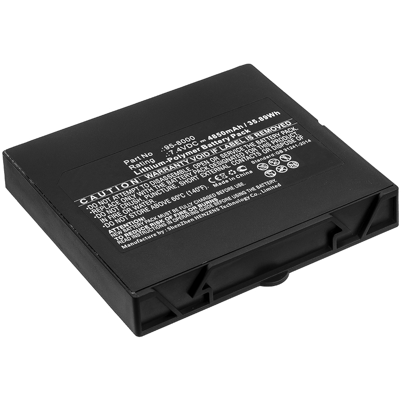 Synergy Digital Equipment Battery, Compatible with HumanWare 95-8000 Equipment Battery (7.4V, Li-Pol, 4850mAh)