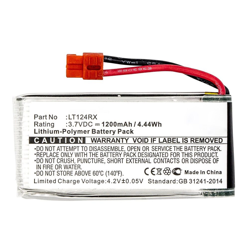 Synergy Digital FPV Battery, Compatible with SYMA FPV Battery (Li-Pol, 3.7V, 1200mAh)