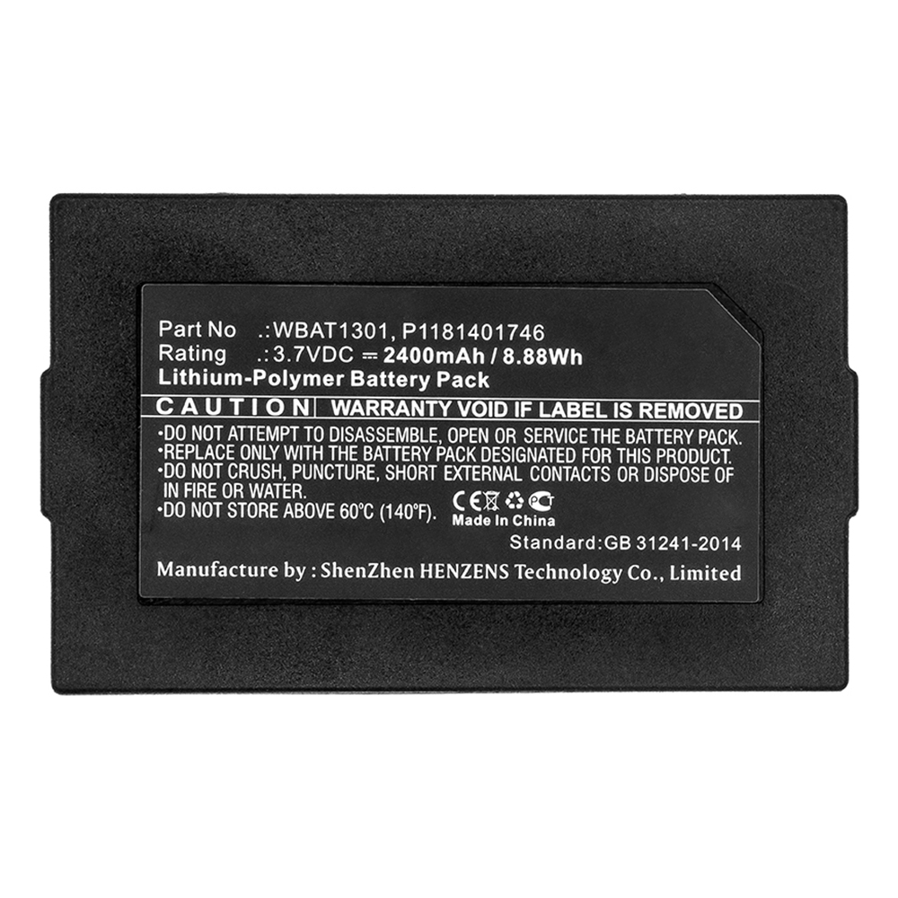 Synergy Digital Satellite Phone Battery, Compatible with Iridium WBAT1301 Satellite Phone Battery (Li-Pol, 3.7V, 2400mAh)