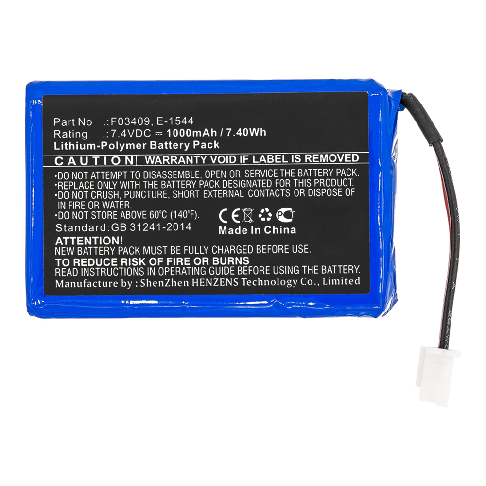 Synergy Digital Equipment Battery, Compatible with Satlink E-1544 Equipment Battery (Li-Pol, 7.4V, 1000mAh)