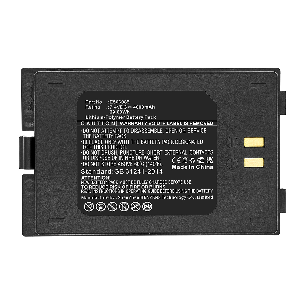 Synergy Digital Equipment Battery, Compatible with Satlink E506085 Equipment Battery (Li-Pol, 7.4V, 4000mAh)