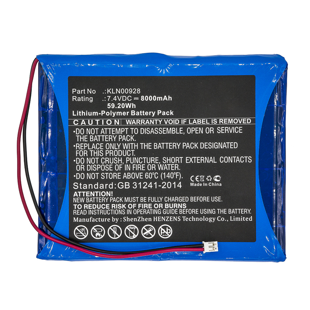 Synergy Digital Equipment Battery, Compatible with Trimble KLN00928 Equipment Battery (Li-Pol, 7.4V, 8000mAh)