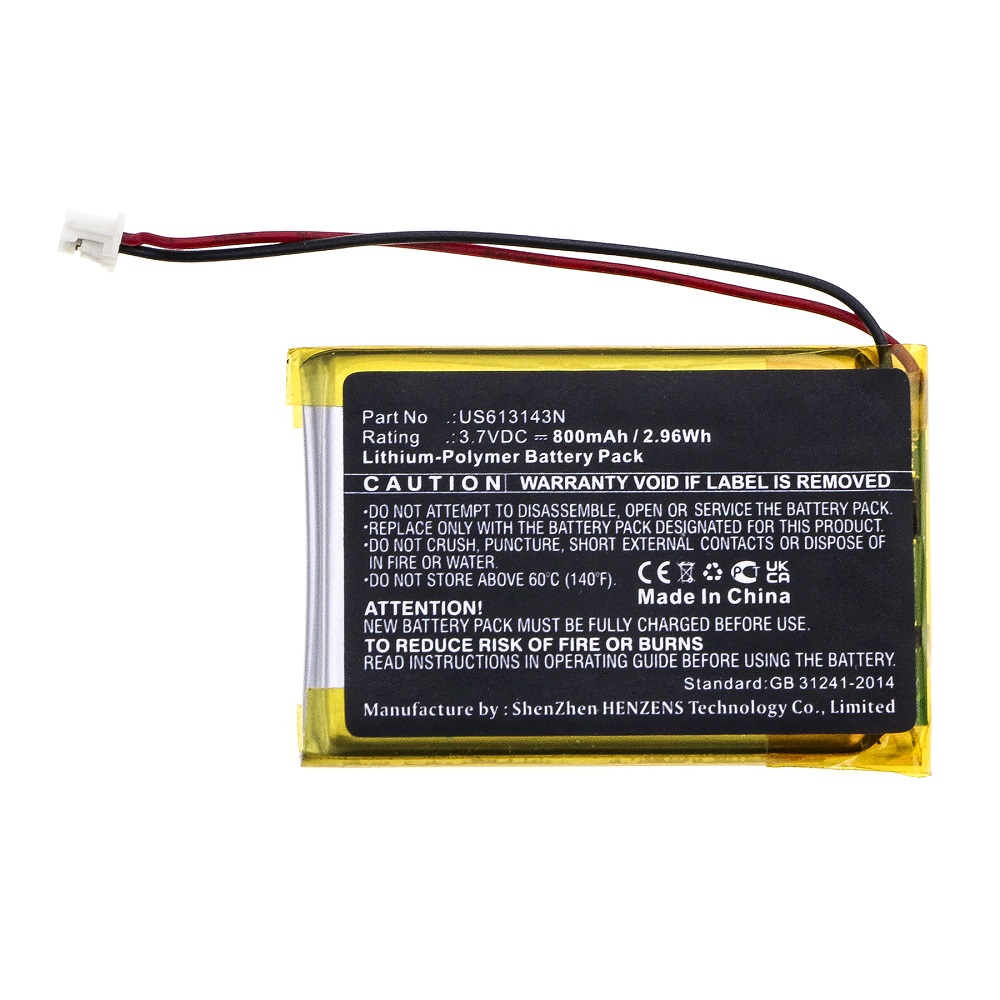Synergy Digital Wireless Mouse Battery, Compatible with Rapoo US613143N Wireless Mouse Battery (Li-Pol, 3.7V, 800mAh)