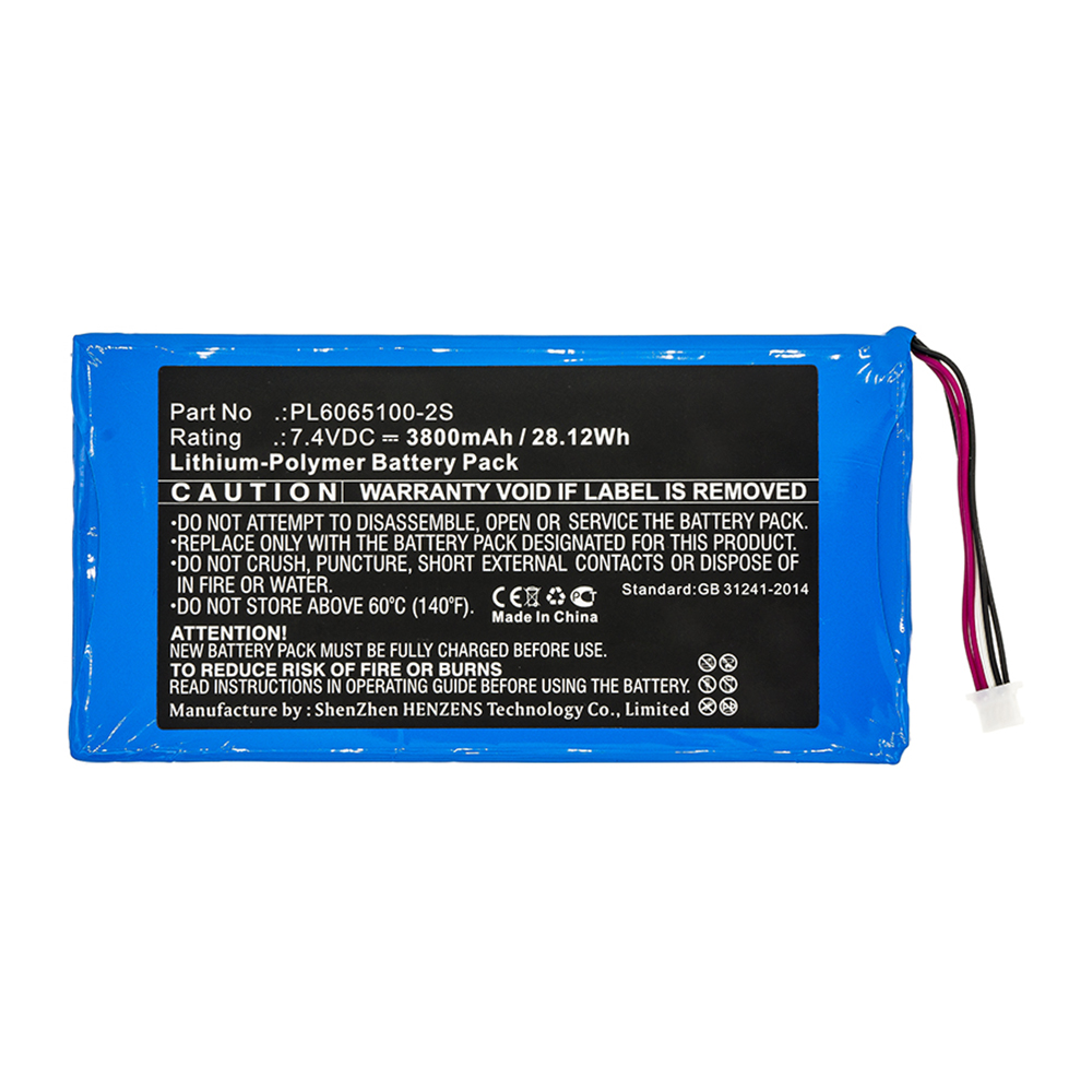 Synergy Digital Diagnostic Scanner Battery, Compatible with XTOOL PL6065100-2S Diagnostic Scanner Battery (Li-Pol, 7.4V, 3800mAh)