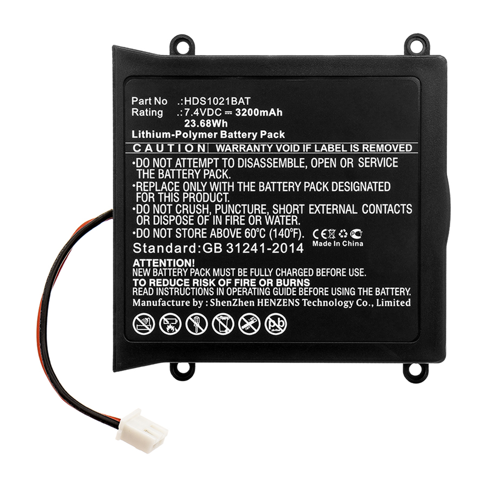 Synergy Digital Equipment Battery, Compatible with Owon HDS1021BAT Equipment Battery (Li-Pol, 7.4V, 3200mAh)