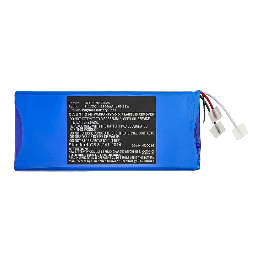 Synergy Digital Diagnostic Scanner Battery, Compatible with SEC5076170-2S Diagnostic Scanner Battery (7.4V, Li-Pol, 8200mAh)