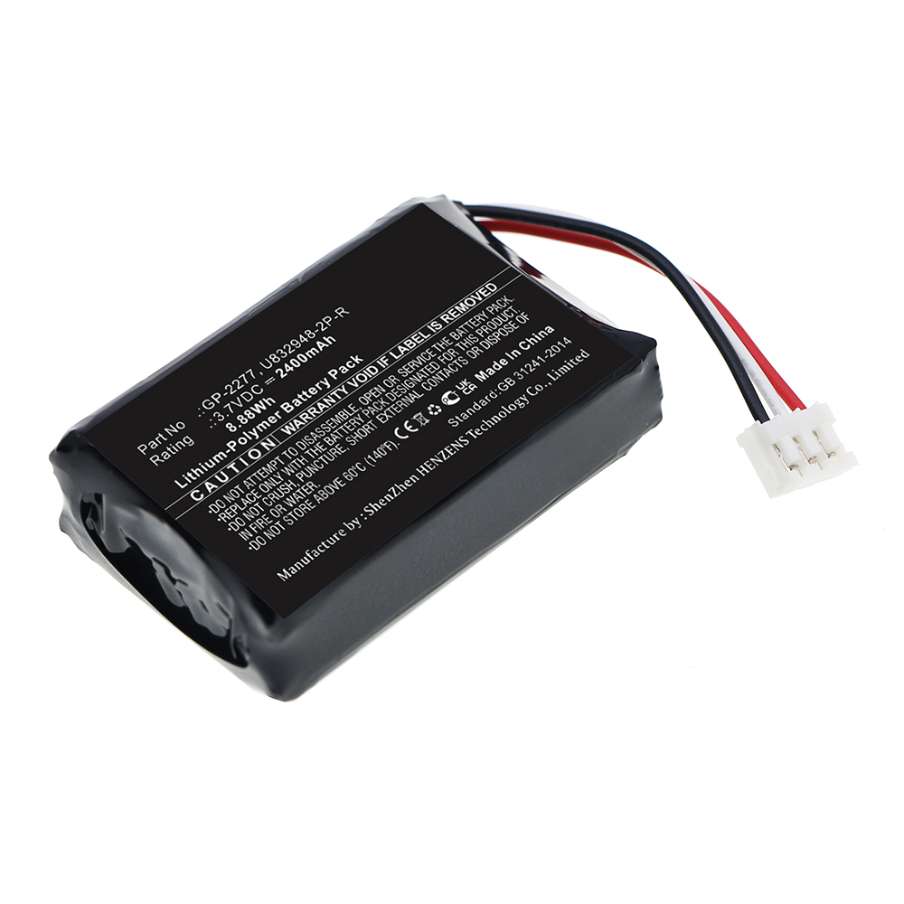 Synergy Digital Equipment Battery, Compatible with EXFO GP-2277 Equipment Battery (Li-Pol, 3.7V, 2400mAh)