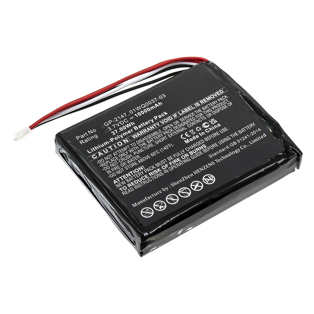 Synergy Digital Equipment Battery, Compatible with EXFO GP-2147 Equipment Battery (Li-Pol, 3.7V, 10000mAh)