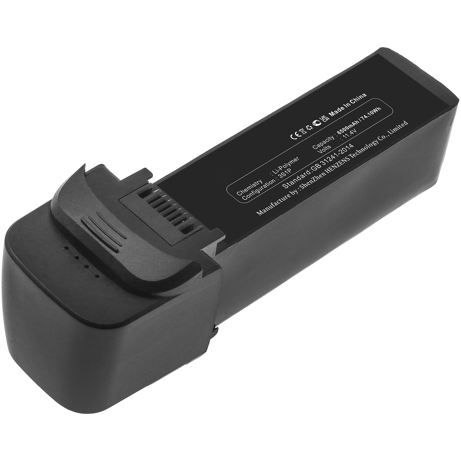 Synergy Digital Robot Battery, Compatible with Hubsan GFHB6500 Robot Battery (Li-Pol, 11.4V, 6500mAh)