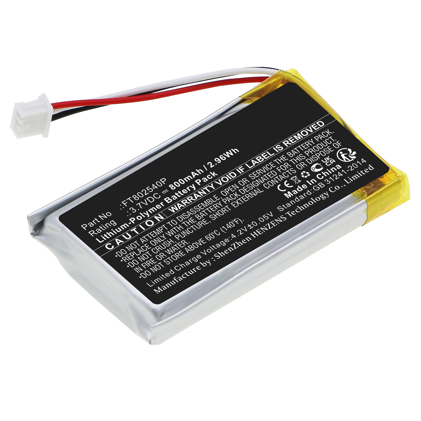 Synergy Digital Keyboard Battery, Compatible with ASUS FT802540P Keyboard Battery (Li-Pol, 3.7V, 1000mAh)