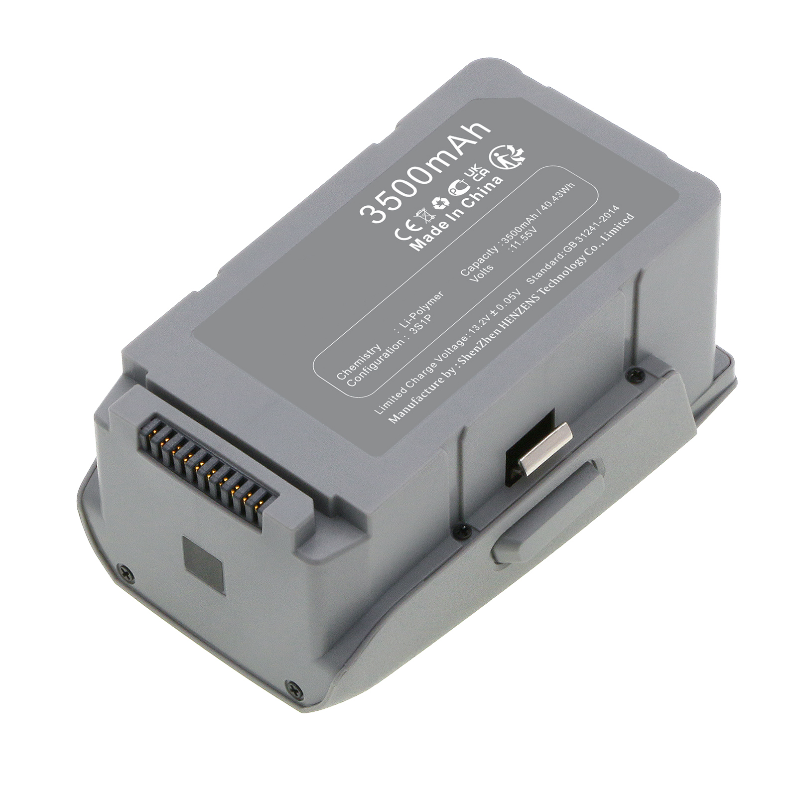 Synergy Digital Drone Battery, Compatible with DJI PB2 Drone Battery (Li-Pol, 11.55V, 3500mAh)